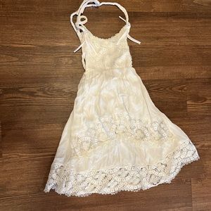 Tea Princess white lace  flower girl garden party dress size 3 Sydney Australia